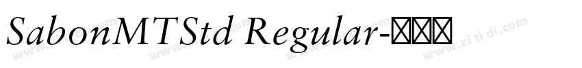 SabonMTStd Regular字体转换